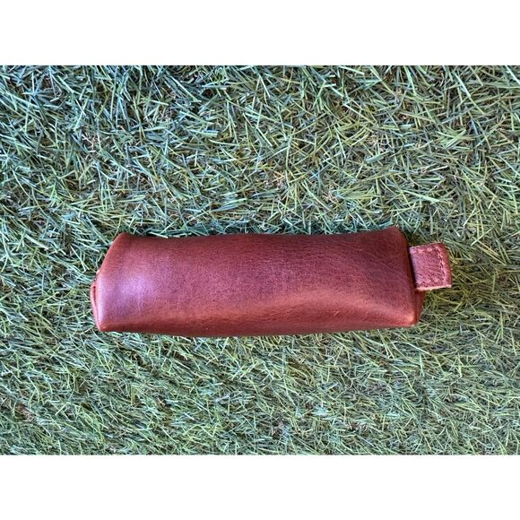 Portland Leather Bundle Mini Bifold Wallet Plum Leather Wallet Nutmeg Small Bag - Picture 4 of 8